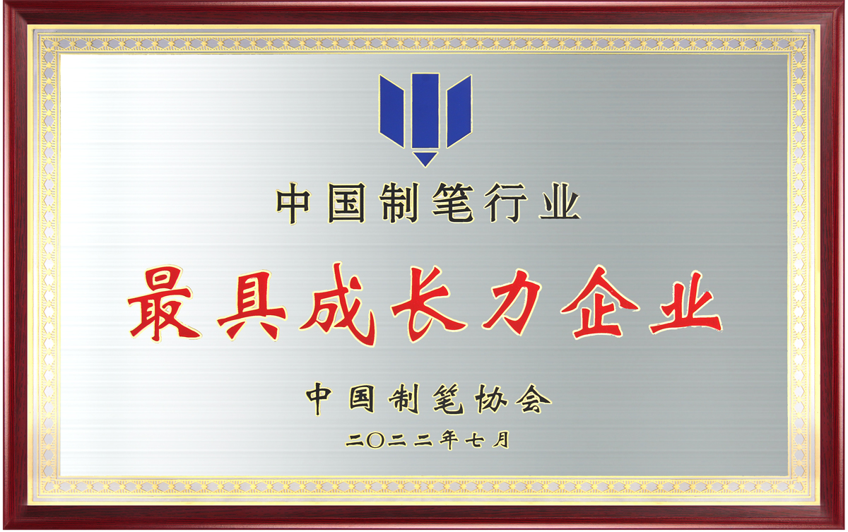 中国制笔行业最具成长力企业